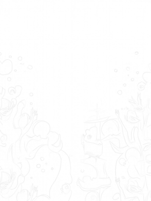 Underwater Garden with Coral and Jellyfish