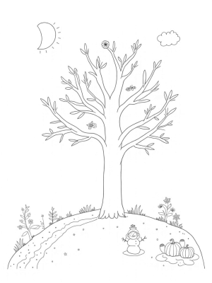 Four Seasons Tree with Seasonal Wonders