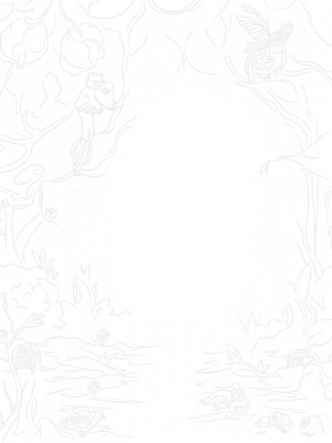 Jungle Canopy with Animals and a Gentle River