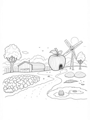 Giant Vegetables and an Apple Barn