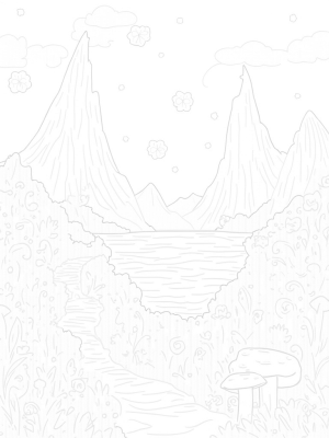 Twisting Mountains and Vibrant Blossoms