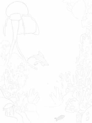 Majestic Shark in an Underwater Garden