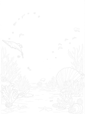 Underwater Garden with Musical Coral and Playful Dolphins