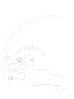 Giant Colorful Ponies Grazing on Cotton Candy Clouds