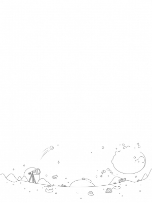 Galactic Crescent Moon and Floating Planets