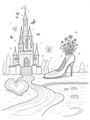 Pink Castle and High-Heel Shoe Garden