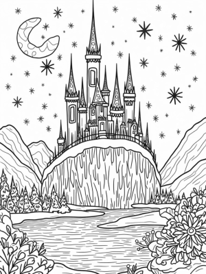 Magical Ice Palace on a Sparkling Glacier