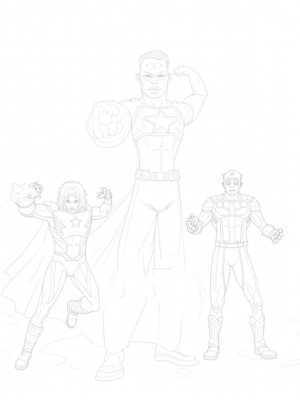 Assemble for Battle! Captain America, Iron Man, and Thor