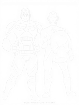 Battle Ready Avengers: Captain America, Iron Man, and Black Widow