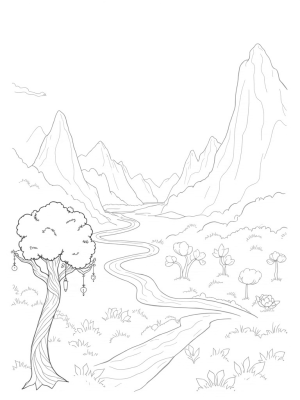 Floating Mountains and Glowing Trees