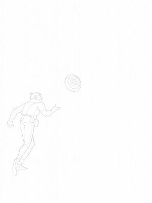 Captain America and Black Widow in Action