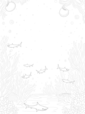 Coral Symphony with Sharks and Colorful Fish