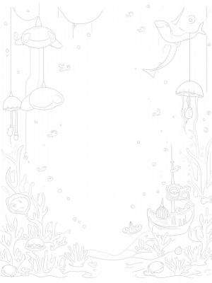 Underwater Carnival with Colorful Sharks