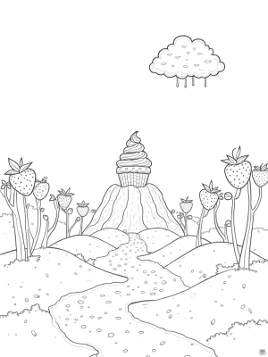 Oversized Strawberries and a Giant Cupcake Wonderland