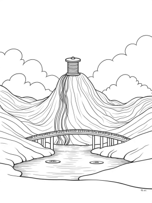 Giant Hills and Colorful Threads