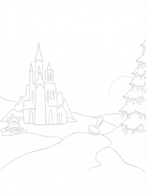 Majestic Ice Palace and Crystal Snow Globe