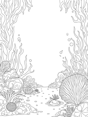 Underwater Garden with Giant Anemone and Fish