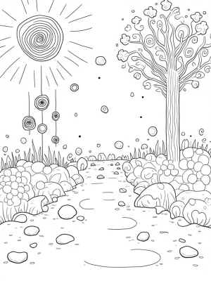 Magical Garden of Mandalas and Bubbles