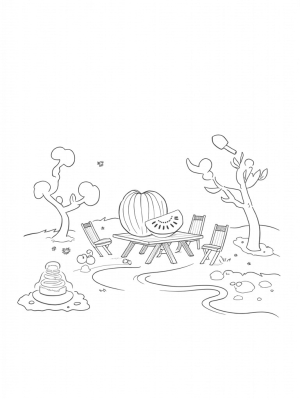 Oversized Fruits in a Twisted Orchard