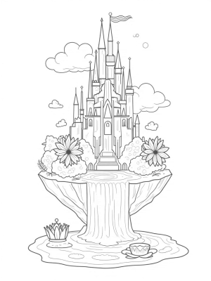Crystal Castle on a Floating Island