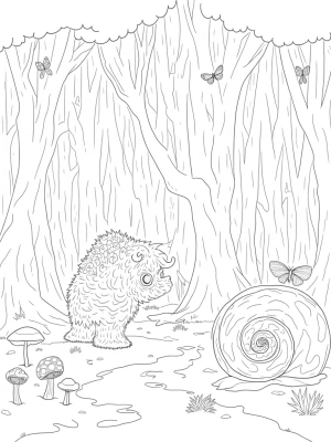 Mossy Gruffalo in a Twisted Tree Forest