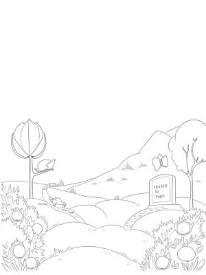 Tranquil Garden with Faith Symbols