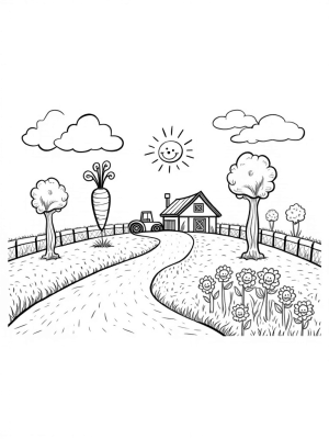 Giant Veggies and a Barn-Shaped Pie