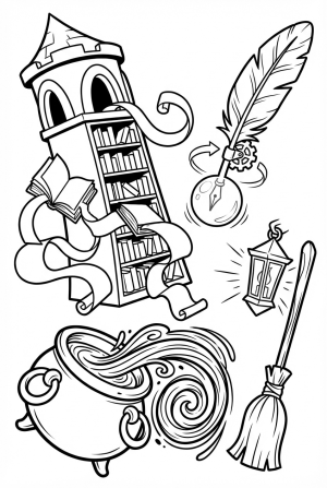 Wizard Tower Bookshelf