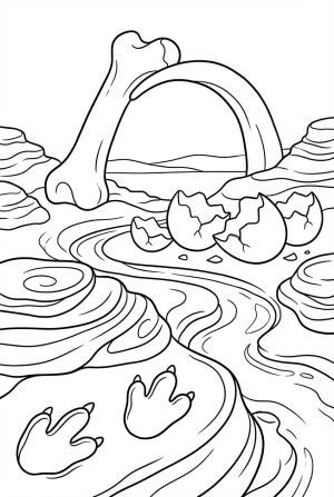 Dinosaur Footprint Desert