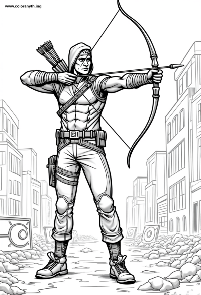Heroic Archer in Action