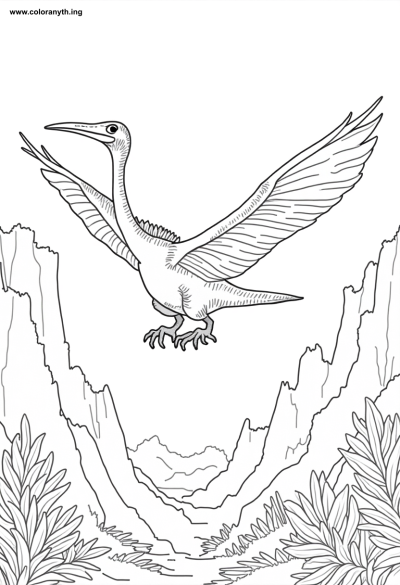 Pterodactyl in Flight: A Prehistoric Journey