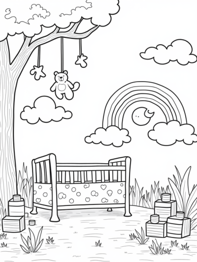 Teddy Bear Cloud Nursery Dreamland