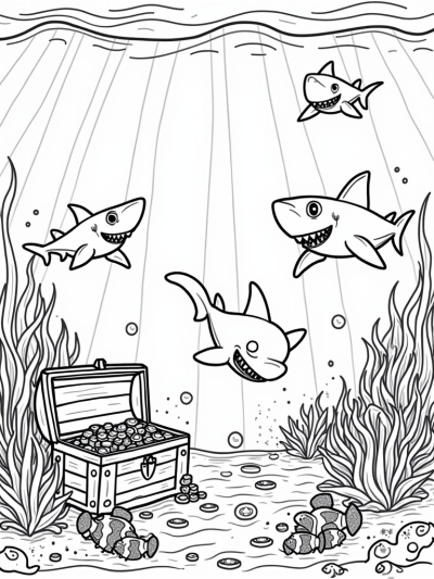 Friendly Sharks and Sunken Treasure