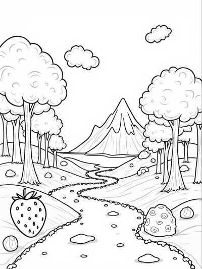 Giant Strawberry Trees and Chocolate Lake