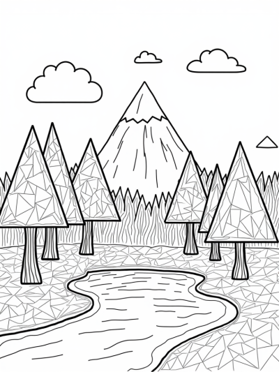 Triangular Trees and a Sparkling Pond