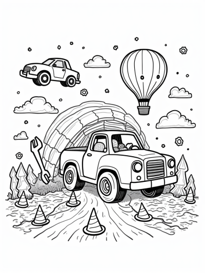 Floating Cars and Candy Roads in a Vehicle Workshop