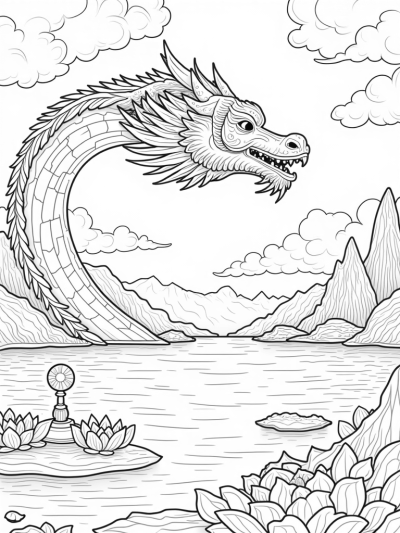 Dragon's Wing Over a Crystal Lake