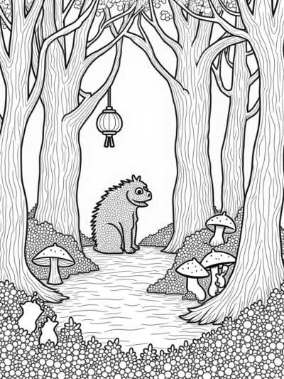 Enchanted Forest with Gruffalo's Face