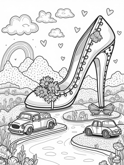 Giant High-Heeled Shoe Dreamscape