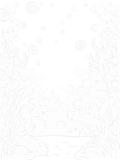 Underwater Garden with Jellyfish and Coral