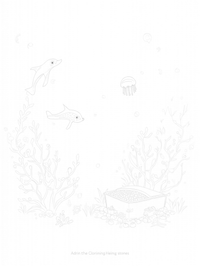 Underwater Garden with Musical Coral and Joyful Dolphins