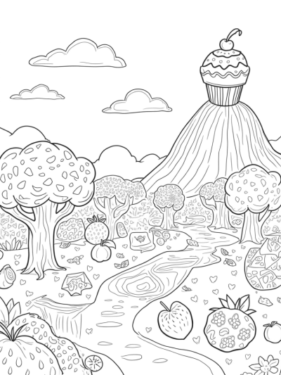 Oversized Fruits and a Chocolate Fountain Wonderland