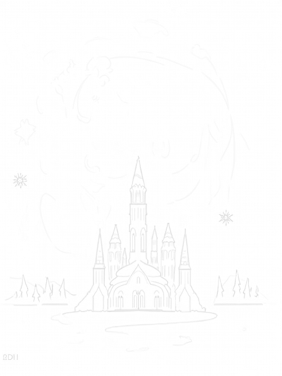 Frosty Ice Castle with Sparkling Crystals