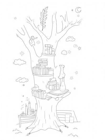Magical Library in a Tree