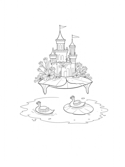Floating Castle on a Lily Pad