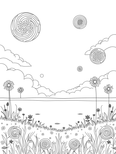 Floating Circles and Mandala Reflections