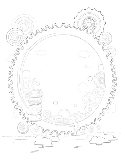 Interlocking Gears with Floating Circles
