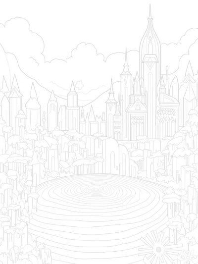 Magical Ice Palace with Crystal Spires