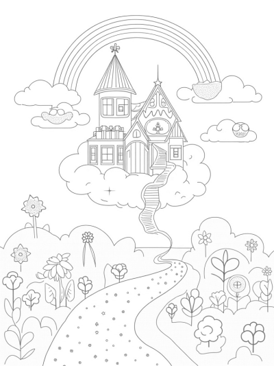 Dream House on a Pink Cloud