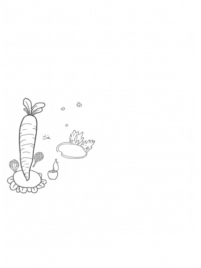Oversized Fruits and Vegetables Garden
